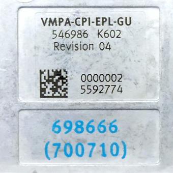 Electrical connection VMPA-CPI-EPL-GU 