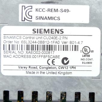 Steuerungseinheit SINAMICS CU240E-2PN 