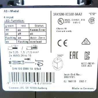 ASI-module SPS-interface 
