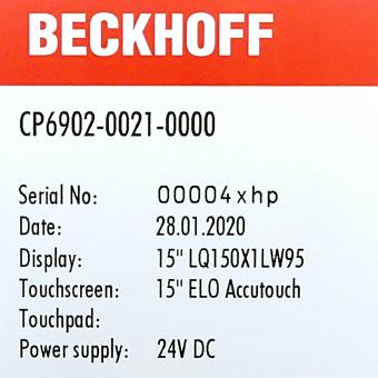 Built-in control panel 