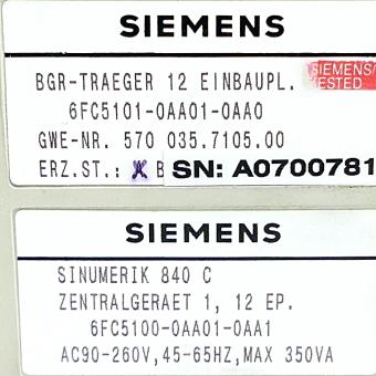 Zentrales Steuergerät SINUMERIK 840C 