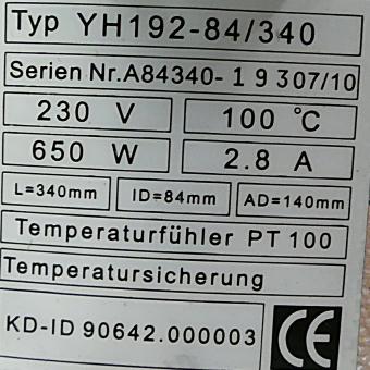 Temperatursicherung YH192-84/340 