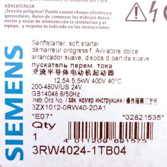 SIRIUS soft starter 