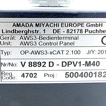 Control terminal OP-AWS3xCAT 2:100 