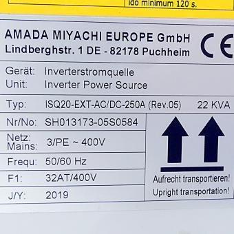 Inverter Power Source ISQ20-EXT-AC/DC-250A(Rev.05) 