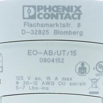 4x Switch cabinet socket EO-AB/UT/15 New open Box