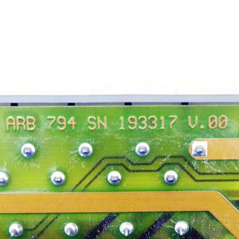 Relay card SN 193317 V.00 Used