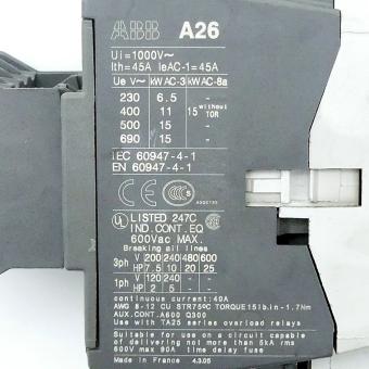 Power contactor A26  Used
