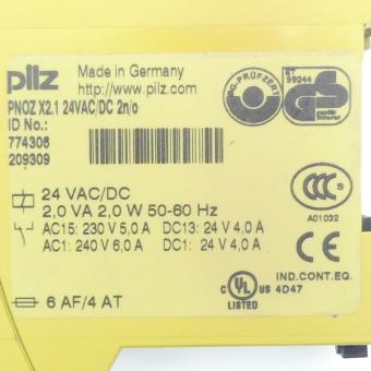 Sicherheitsschaltgerät PNOZ X2.1 