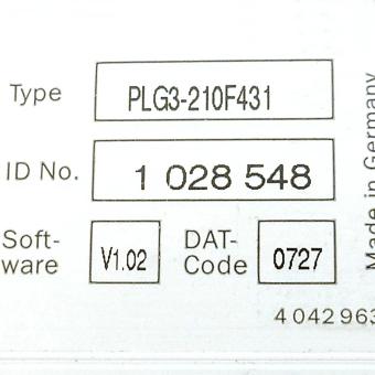 Automation light grids PLG PLG3-210F431 