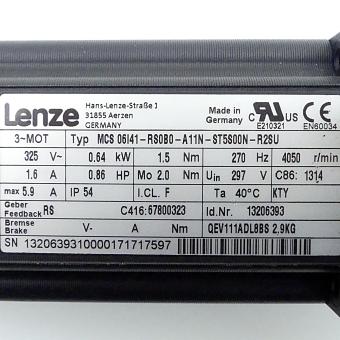 Servomotor MCS 06I41-RS0B0-A11N-ST5S00N-R2SU 