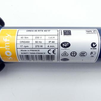 Radio-controlled tubular motor 