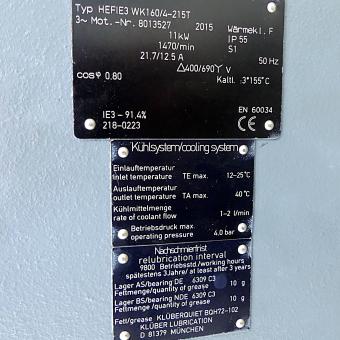 Three-phase water-cooled motor HEFIE3 WK160/4-215T 