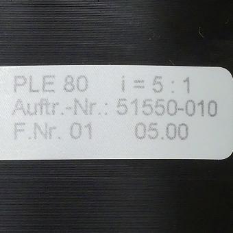 Planetary gear box PLE80 i=5  