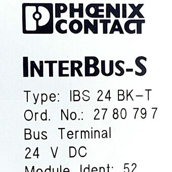 Interbus-S IBS 24 BK-T Used