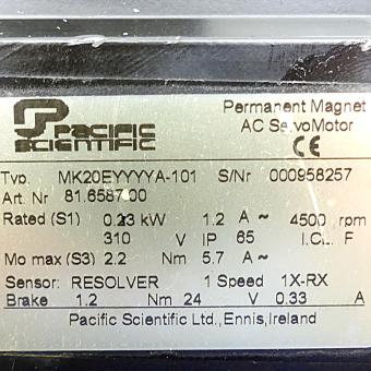 Permanent Magnet AC-Servomotor MK20EYYYYA-101 