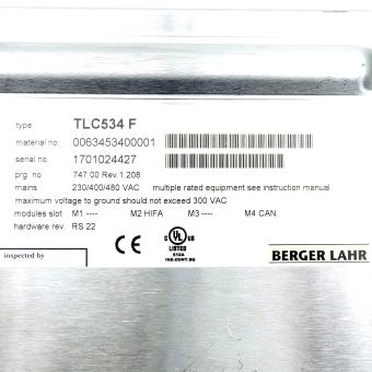 Positioning controller for 3-phase AC servo motors with CANopen fieldbus interface TLC534F -/HIFA/-/CAN  Used