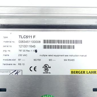 Positioning controller for 3-phase stepping motors with RS485 fieldbus interface and rotation monitoring TLC511F -/RM/-/RS485  