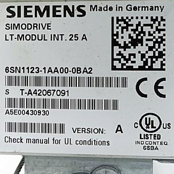 Simodrive LT-Module TNT. 25A Simodrive TNT. 25A 