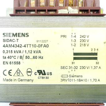 Transformator SIDAC-T 