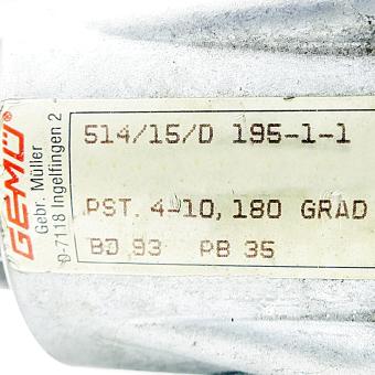 Angled seat valve  Used