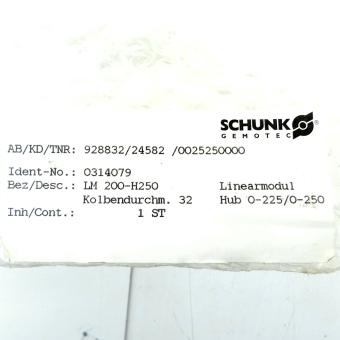 Linearmodul LM 200-H250 Neu