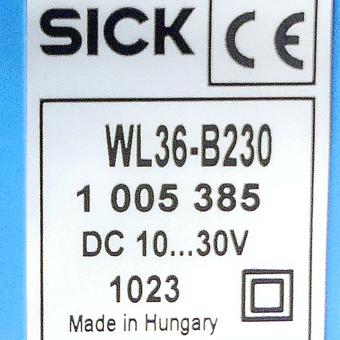 Reflective light barrier WL36-B230 