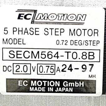 SIZE60 5-Phasen-Schrittmotor 0.72° 0.42Nm Anschlußkasten 0.75A 2-Wellenenden:8mm  
