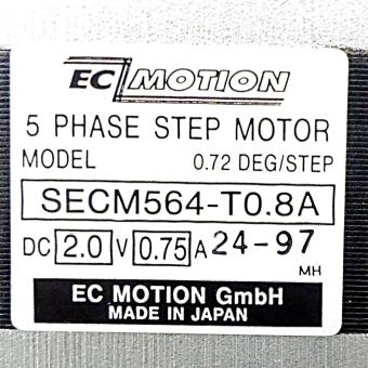 SIZE60 5-Phasen-Schrittmotor 0.72° 0.42Nm Anschlußkasten 0.75A Frontwelle:8mm  