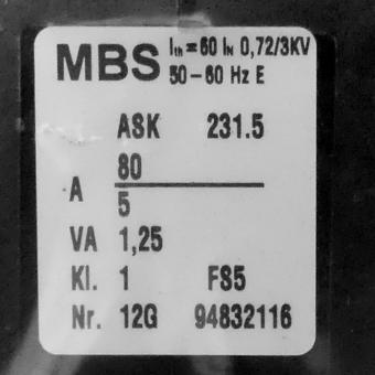 Current transformer  New FS