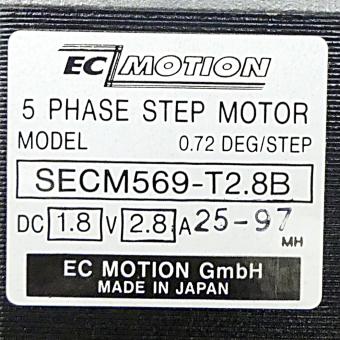 SIZE60 5-phase stepper motor 0.72° 1.66Nm Strands: 10 2.8A 2 shaft ends: 8mm  