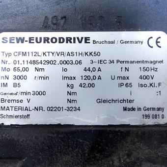 Servo motor with fan  Used