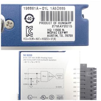 Current input module NI 9203 