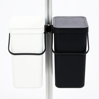 2 Pcs. Waste Container à 12 Liter with holder 