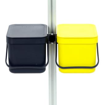 2 Pcs. Waste Container à 6 Liter with holder 