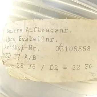 Metallbalgkupplung KSD 17 A/B 