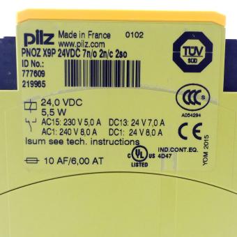 safety relay PNOZ X9P  