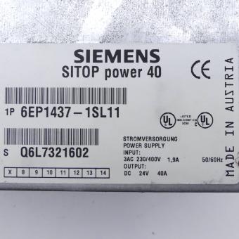 Power supply SITOP Power 40 