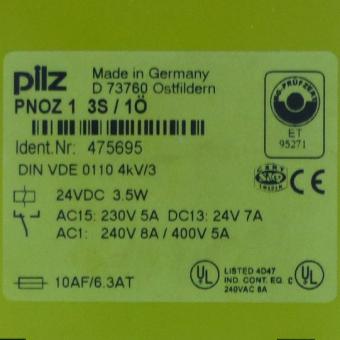 Safety Relay PNOZ 1 3S / 1Ö 