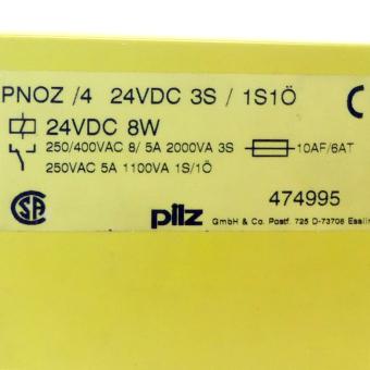 Safety relay PONZ/4  PONZ/4 24VDC 3S/1S1Ö New