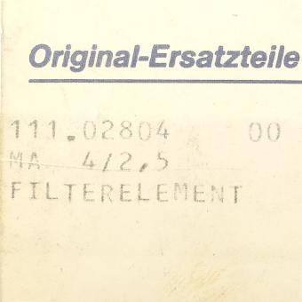 Filterelement MA 4/2,5 Neu