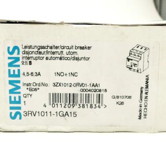 Circuit Breaker for motor protection 