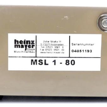 Linear unit MSL 1-80 