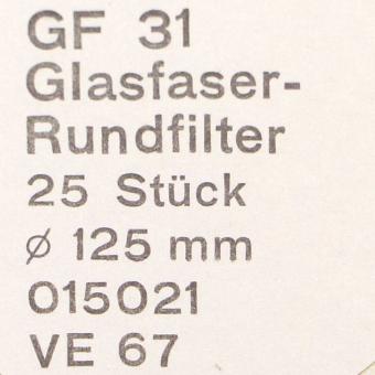 Glass Fibre round filter GF31  25 Stk. 