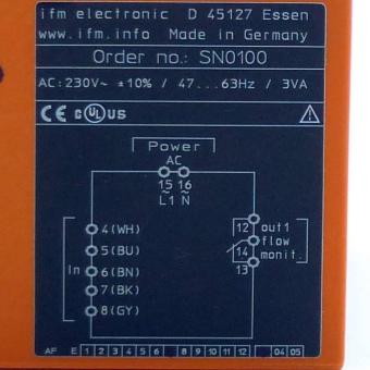 Analysis Unit for flow sensors 