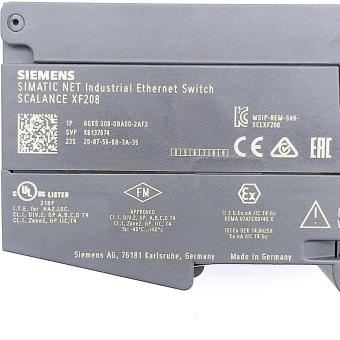 SIMATIC Net Industrial Ethernet Switch Scalance XF208 