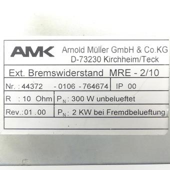 Bremswiderstand MRE-2/10 (Version 01.00)  