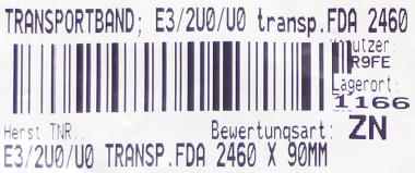 Transportband FDA 2460 x 90 mm 