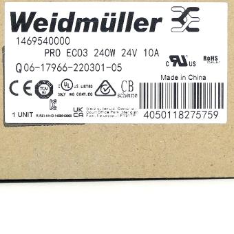 Switch-mode power supply unit PRO ECO3 240W 24V 10A  New