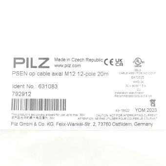 Connection cable PSEN op cable axial M12 12-pole 20m  New FS